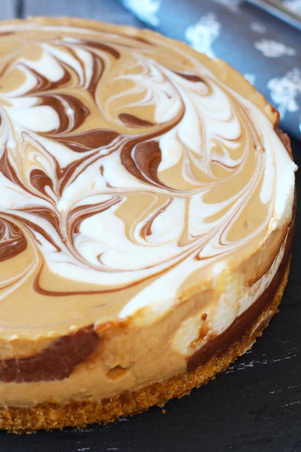 Nutella & Dulce de Leche Cheesecake