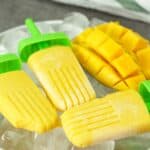 dairy free mango coconut popsicles