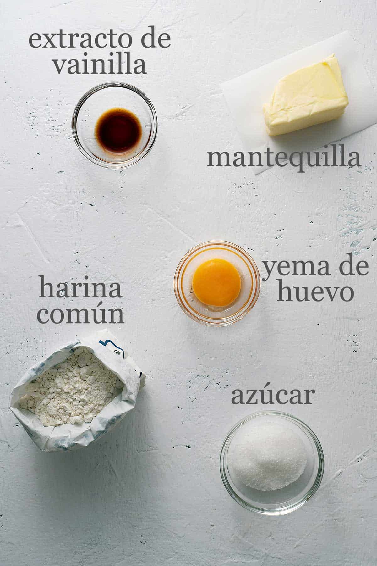 ingredientes para masa de tartaletas