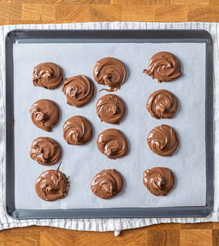 discos de Nutella congelados.